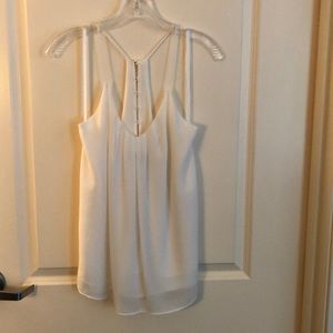 Naked Zebra Flowy White Tank S